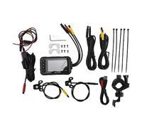 Pesfehhy 1080P éTanche Moto CaméRa DVR Moto Dashcam 3 Pouces et ArrièRe CaméRa Enregistreur VidéO DVR Noir