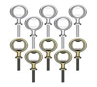 Pesfehhy 10pcs Blanc Bricolage Décapsuleur Bière Décapsuleur Plat Décapsuleur en Acier Inoxydable Inserts Kit Bière Ouvreur Matériel