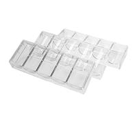 Pesfehhy 10Pcs Jeton de Casino Acrylique Professionnel 100 Plateaux À Jetons (sans Couvercle)