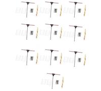 Pesfehhy 10PCS Récepteur ELRS 2.4GHz Nano ExpressLRS Récepteur CRSF avec Antenne de Type T pour Pièces de Drones RC FPV Traversing