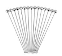 Pesfehhy 15 Pcs Cocktail Picks, 4 Pouces RéUtilisables en Acier Inoxydable Picks Cocktail Cure-Dents pour Olives ApéRitifs Sandwich