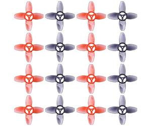 Pesfehhy 16 PièCes SéRies pour HéLice Avan Tinyhawk TH Turtlemode 40Mm Trou 4 Lames 1,5Mm, pour Moteur 0802 Drone de Course FPV IntéRieur