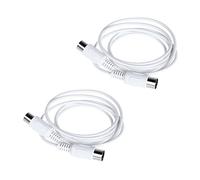 Pesfehhy 2 Câbles D'Extension MIDI 1,5 M 5 Broches Mâle Vers Mâle pour Piano Électrique, Guitare, Instrument, Câble PC