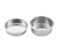 Pesfehhy 2 PièCes 51Mm Machines à Café en Acier Inoxydable Pressurisé Filtre Panier Poudre Panier Café sans Fond Porte-Filtre Filtre