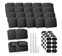 Pesfehhy 24 PièCes éTiquettes de Panier, éTiquettes de Panier de Qualité SupéRieure à Clipser, éTiquettes de Panier de Garde-Manger éTiquettes pour Bacs de Rangement CarréS de Tissu