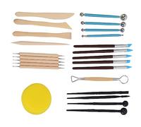 Pesfehhy 24 PièCes SéRies D'Ensemble D'Outils de Sculpture d'argile À Modeler, Outils de Sculpture d'argile À Modeler PolymèRe de Peinture de pour Poterie de Sculpture