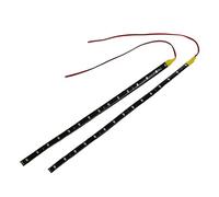 Pesfehhy 2X Bande Neon Eclairage Flexible Lampe 15 LEDs 30CM Etanche Orange