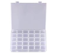 Pesfehhy 30 Grilles Grand Stockage de Peinture au Diamant, Outils Conteneurs Organisateur de Perles en Plastique Accessoires de Broderie Diamant, BoîTe Seulement