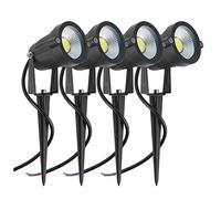 Pesfehhy 4 Packs Jardin Spot Lights Paysage ExtéRieur Lampe LED Voie Cour ÉTanche