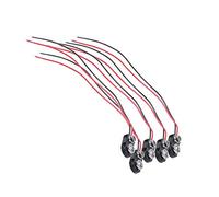 Pesfehhy 5 Pieces boitier en Plastique Noir 14,99 cm connecteurs Double Cable 9 V Piles Rechargeables