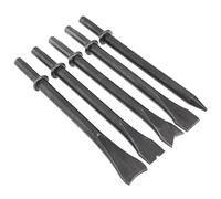 Pesfehhy 5pcs/Lot Accessoires en Acier Dur Solide Long Burin à Air Outil Pneumatique de Support de Tête D'Impact pour la Coupe/Élimination de la Rouille