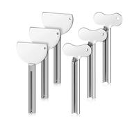 Pesfehhy 6 Pièces en Acier Inoxydable Dentifrice Tube Presses Clé Dentifrice Presses pour Salle de Bain Cheveux Teinture Cosmétique Tubes Presse-Tubes