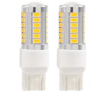 Pesfehhy 7443, T20 Ampoules LED Jaune 900 Lumens Super Brillant Clignotants Arret De Frein De Stationnement Sauvegarder Feu De Recul Feu Arriere Ampoule (Pack De 2)