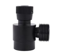 Pesfehhy Adaptateur de Recharge de Bouteille de CO2, Régulateur de Bouteille de Gaz Fait Maison M10X1 à W21.8-14, Adaptateur pour, CO2, Mélange de Gaz, Installation Facile, Noir