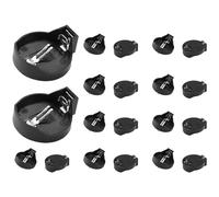 Pesfehhy Adaptateur de Support de Pile Bouton 3V CR2032 CR2025 Noir 20 PièCes