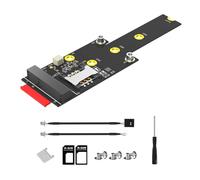 Pesfehhy Adaptateur M.2 Key M vers Mini PCIE avec Emplacement pour Carte SIM, Prend en Charge Les Modules de Réseau WiFi WWAN LTE 3G/4G/5G pour Ordinateur de Bureau