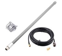 Pesfehhy Antenne Omnidirectionnelle en Fibre de Verre Optimisée et Accordée pour Mineur Helium Omni 868 MHz 915 MHz 12dBi, Connecteur N-Male, Longueur 550 Mm, Kit D'Antenne en Fibre de Verre