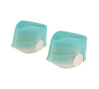 Pesfehhy Applicateur de Crème Solaire pour Enfants, Ensemble de Pinceaux de Protection Solaire avec Capuchon de Protection, Applicateur de Lotion de Protection Solaire, 2 Pièces (C)