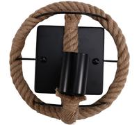 Pesfehhy Applique Vintage American Rope Lampe Industrielle Personnalité Bar Applique Murale en Fer Grenier AlléEs Appliques Murales (Pas de Source de LumièRe)