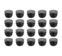 Pesfehhy Blanking Embout Rond, Couvercle D'Insertion De Tube, Diamètre 19 Mm, 20 Pièces Noir