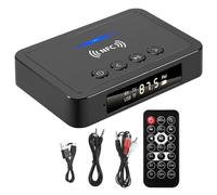 Pesfehhy Bluetooth 5.0 RéCepteur ÉMetteur FM StéRéO AUX 3.5Mm Jack sans NFC Bluetooth Audio Adaptateur pour TV PC Casque