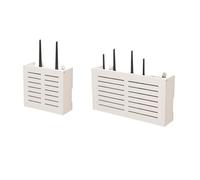 Pesfehhy Boîte de Rangement Murale pour Routeur WiFi - Organisateur de Câbles Élégant pour la Décoration Intérieure