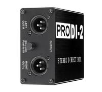 Pesfehhy Boîtier de Direct Stéréo Passif Prodi-2 Boîte de Direct Audio Boîte D'Injection Directe Convertisseur Audio 2 Canaux DI Guitare Basse à Faible Bruit