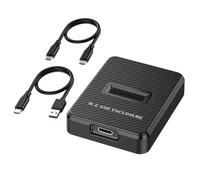 Pesfehhy Boîtier SSD M.2 à Baie 10 Gbit/S Boîtier Externe pour Disque Dur SATA NGFF/NVME Station d'accueil M.2 Boîtier pour Disque Dur SSD