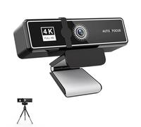 Pesfehhy Caméra D'Ordinateur Haute Définition 4K Full HD Webcam USB Plug Diffusion en Direct sur Le Réseau Conférence Vidéo Haute Définition Caméra USB Angle de Vision Large de 120 Degrés Webcam B