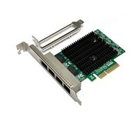 Pesfehhy Carte Réseau PCIe 4 Ports 2,5 G 2,5 Gigabit RTL8125BG Adaptateur LAN Ethernet PCI Express pour PC de Bureau Installation Facile Facile à Utiliser
