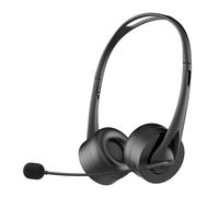 Pesfehhy Casque -T490 BT V5.3 avec Microphone Casque HiFi sans Monté sur la Tête Casque D'Appel Mains pour Centre D'Appels Bureau A