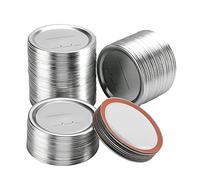 Pesfehhy Couvercles de Mise en Conserve à Bouche RéGulièRe 98 UnitéS 70 Mm pour Couvercles Mise en Conserve Ball et Kerr - Couvercles Pot en MéTal Type Fendu pour la Mise en Conserve