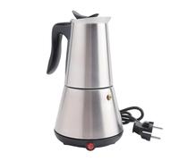 Pesfehhy CuisinièRe éLectrique CafetièRe Moka Pot 6 Tasses Percolateur CafetièRe éLectrique en Acier Inoxydable Classique Café Fabricant Prise EuropéEnne
