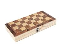 Pesfehhy D'Échecs et de Backgammon Pliable 3 en 1 en Bois 39 X 39 cm