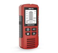 Pesfehhy Détecteur de Métaux Mural Portatif avec Trou de Positionnement Outil de Détection de Fils en Bois, Tuyaux Métalliques, Barres D'Armature, Détecteur de Fils