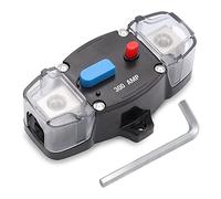 Pesfehhy Disjoncteur 12-48V DC 300 Amp avec RéInitialisation Manuelle, Fusible Audio StéRéO de Voiture de Calibre 0-8 pour Voiture Rv Marine