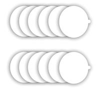 Pesfehhy Disques de Recharge pour Piège à Puces, Planches de Colle de Remplacement, Paquet de 12, 7,1 Pouces, Convient à la Plupart des Modèles de Pièges à Punaises de Lit à Dôme Collant Durables