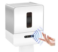 Pesfehhy Distributeur de Papier Toilette Intelligent sans Contact, Distributeur de Serviettes en Papier à Capteur Électronique, avec Veilleuse, Chargement USB
