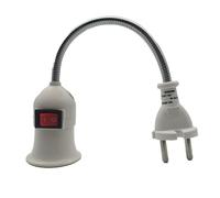 Pesfehhy E27 Prise UE Conversion de Base de Lampe Lumière LED Mur Support de Lampe Flexible Convertisseur avec Interrupteur Tête LED Douille D'Ampoule