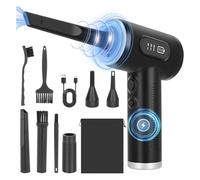 Pesfehhy Électrique à Air Comprimé 2 en 1, et Aspirateur sans, Souffleur d'air, 3 Vitesses Réglables