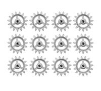 Pesfehhy Engrenage Accessoires RéSistants à la Chaleur Cadre de Barbecue PièCes de Bricolage PièCes de Bricolage à Rotation Automatique Mini Roue de MatéRiel en Aluminium