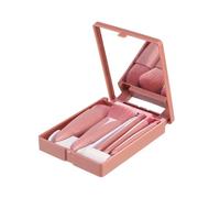 Pesfehhy Ensemble de Pinceaux de Maquillage Portables pour Fond de Teint Cosmétique, Fard à Joues, Poudre, Mélange de Fard à Paupières, Outil de Beauté