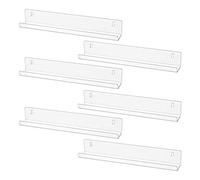 Pesfehhy Ensemble D'éTagèRe Murale pour Disque Vinyle 6 PièCes de Supports D'Album à Accrocher sur Les Murs - Albums D'éTagèRes ou Livres pour Enfants