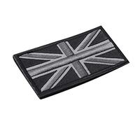 Pesfehhy Fashion Union Jack Drapeau Britannique Patch Patch Stick Back 10Cm X 5Cm Neuf, (Noir/Gris)