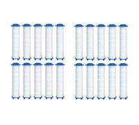 Pesfehhy Filtre de Douche de Rechange 20 Pièces pour Eau Dure - Filtre à Eau de Douche à Haut Rendement pour Éliminer Le Chlore et Le Fluorure Pièces Accessoires
