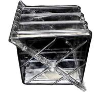 Pesfehhy Grande Taille en Plastique Coeur Clair Carré PastèQue Croissance Moule Transparent Croissance des Fruits Formant Mise en Forme Moule