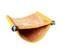 Pesfehhy Hiver Chaud Nid D'Oiseau Maison Hangar Cabane Suspendue Hamac Cage en Peluche Oiseaux Cabane Cachette pour Perroquet Cage à Oiseaux Facile à Utiliser S