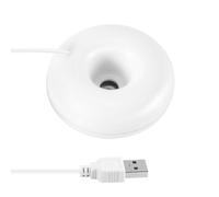 Pesfehhy Humidificateur USB en Forme de Donuts Blanc pour Le Bureau Mini humidificateur Portable creatif Purificateur d'air Blanc