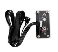 Pesfehhy Interrupteur de L'Ordinateur de Bureau Interrupteur d'alimentation Externe Bouton d'alimentation + Bouton de RedéMarrage Bouton d'alimentation du BoîTier du PC