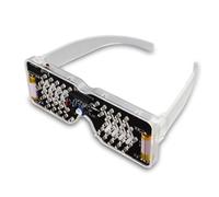 Pesfehhy Kit Fabrication Lunettes Électroluminescentes à LED Activées par la Voix Kit Lumière à Diode Électroluminescente Kit Électronique à Monter Soi-Même Assemblage Soudure, B